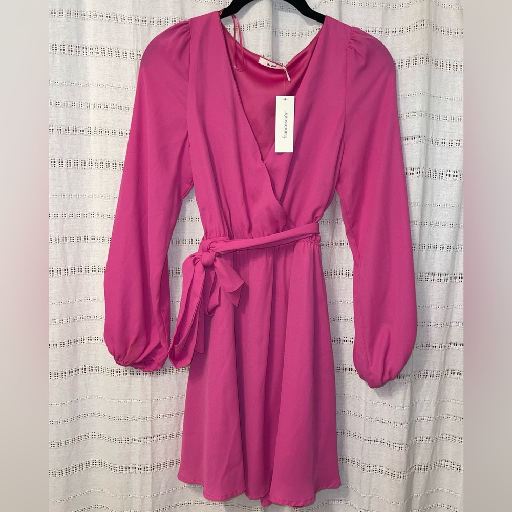 Pink Long-Sleeve Dress